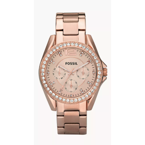 Horlogeband Fossil ES2811 (134XXXX) Staal Rosé 18mm